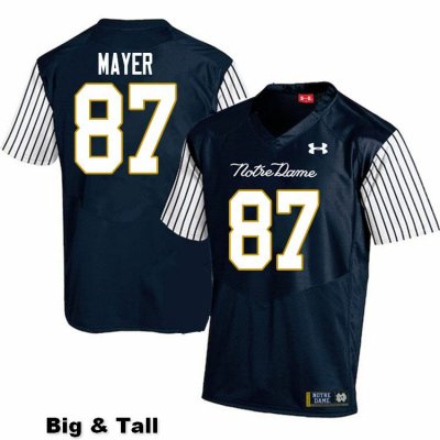 Notre Dame Fighting Irish Men's Michael Mayer #87 Navy Under Armour Alternate Authentic Stitched Big & Tall College NCAA Football Jersey HZR8799UE